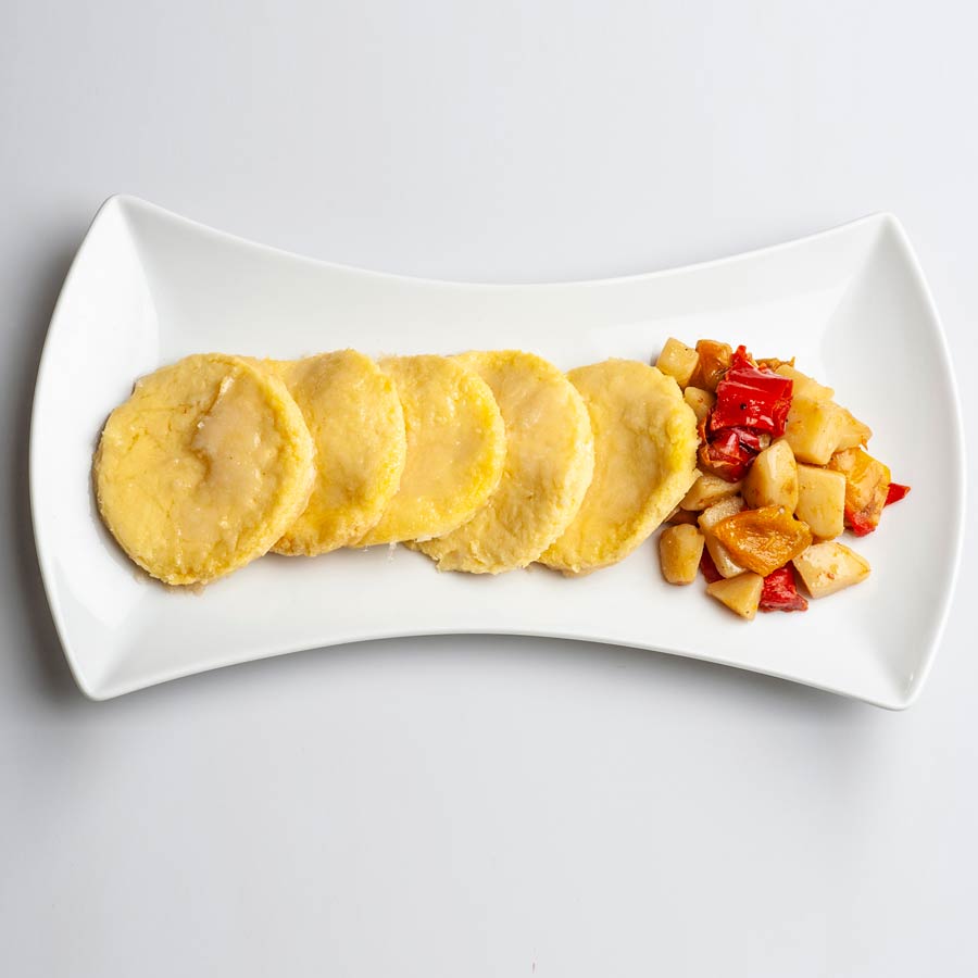 Gnocchi alla romana, peperoni e patate